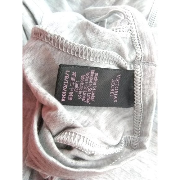 Victoria's Secret Gray embroidered long sleeves top with open back detail size L - Picture 9 of 12